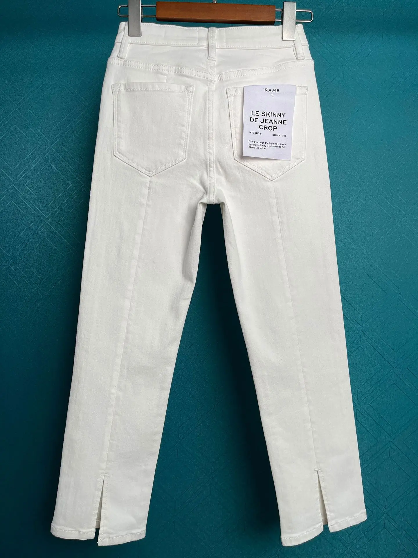 Pantaloni in denim slim elasticizzato da donna jeans dritti casual da donna a vita alta