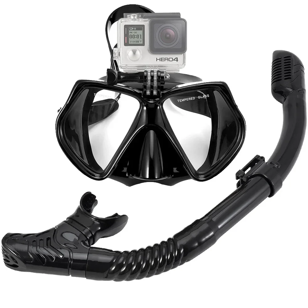 

Camera Diving Go ggles Diving Mask With Bracket Can Be Install ed With Sports Camera High Definition Snorkeling Mask Equipment