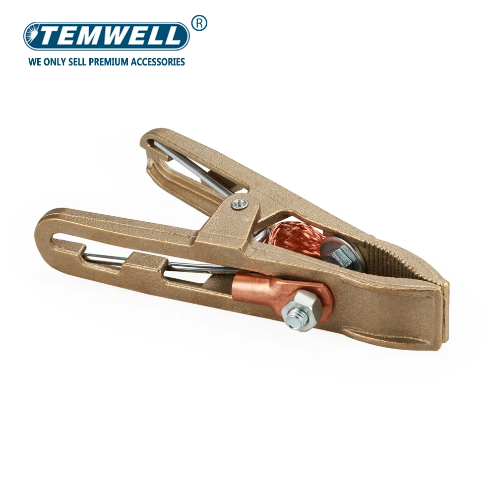 Welding Clamp 500A Ground Clamp Heavy Duty Earth Clamp for Welding/Cutting/Electrical Transaction Cable Holder Full Copper Body