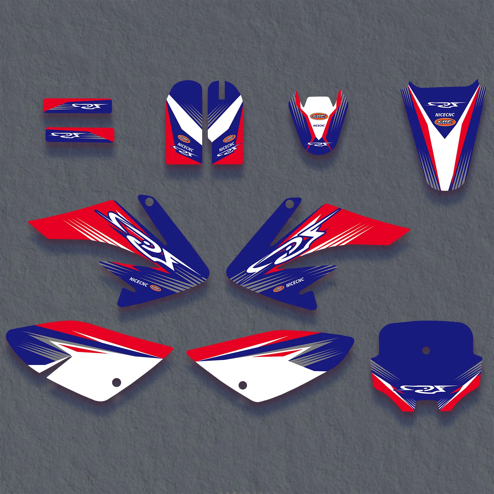 สําหรับ Honda CRF70 2004-2012 CRF80 CRF100 2004-2010 รถจักรยานยนต์กราฟิก Decals สติกเกอร์ CRF 70 80 100 2005 2006 2007 2008