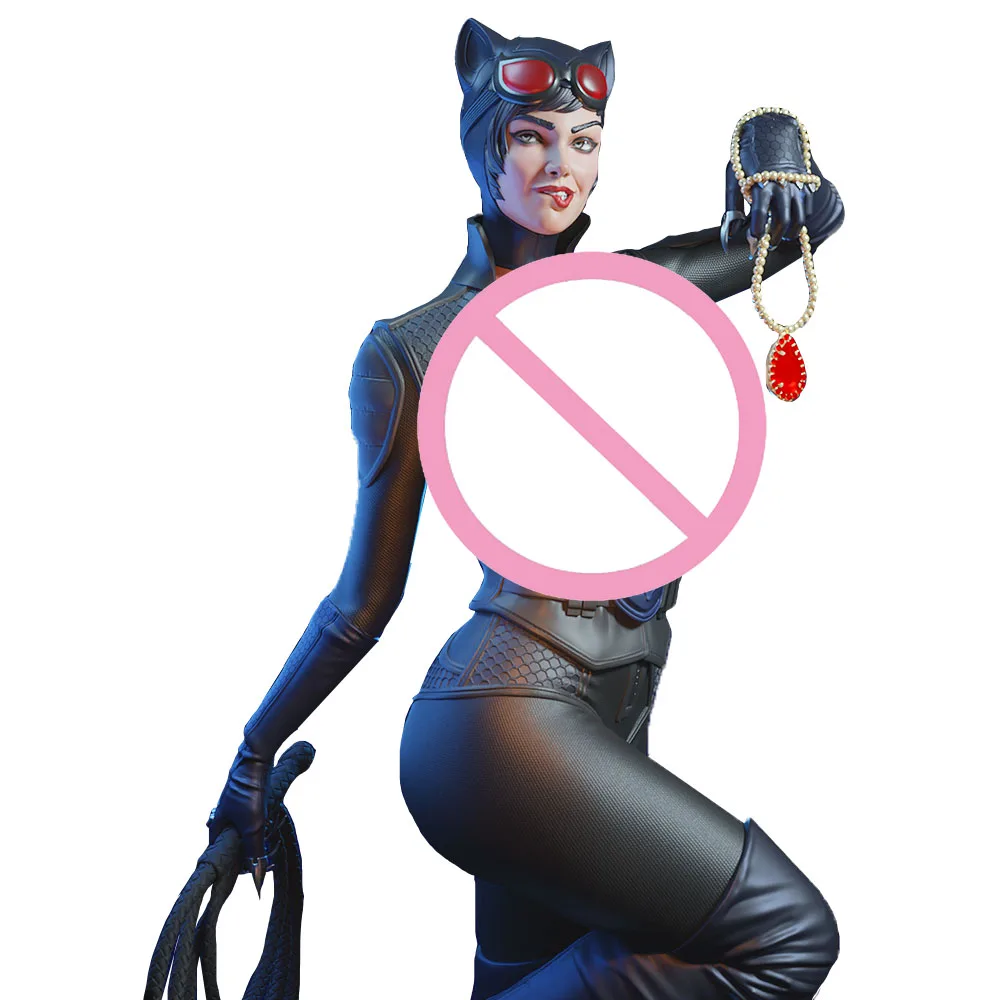 Black Cat Burglar 1:18 Scale Unpainted Resin Model Kit - DIY Feline Vigilante Collectible Figure for Painting & Display (A836)