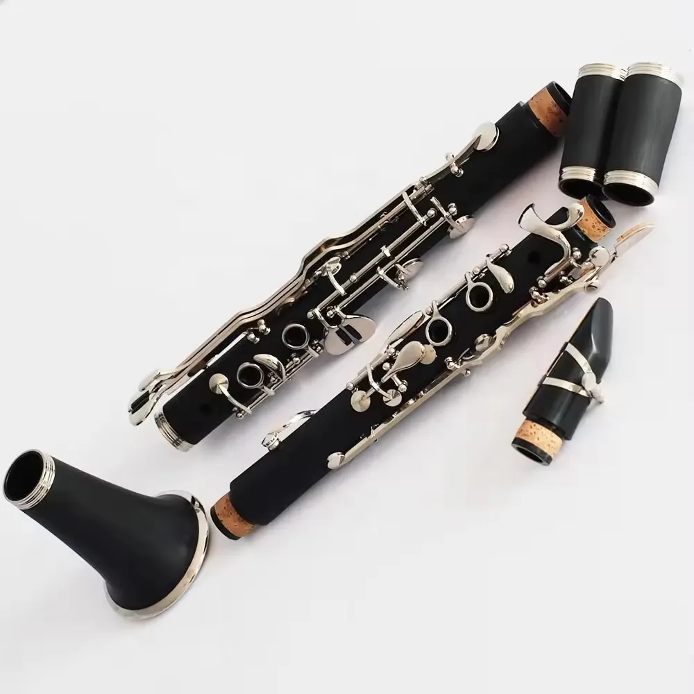 Nickel Plated German System G Clarinet Hard Rubber