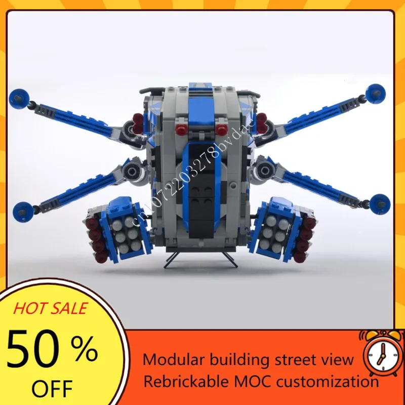 1028PCS Legion X Wing Dropship Space War MilitaryMOC SpaceShip Battle Model Custom Puzzles DIY Education Assembly Model Toy Gift