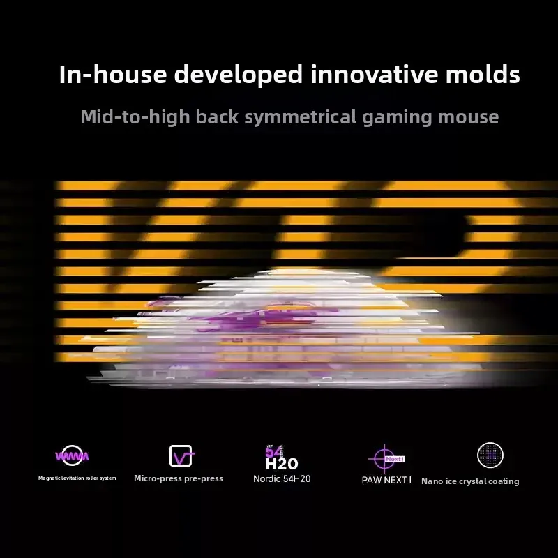 Scyrox Cyrus V12L/V12M Gaming E-sports Mouse Nordic 54H20 Lightweight Ergonomic Design High Polling Rate PAW NEXT I PC Shell