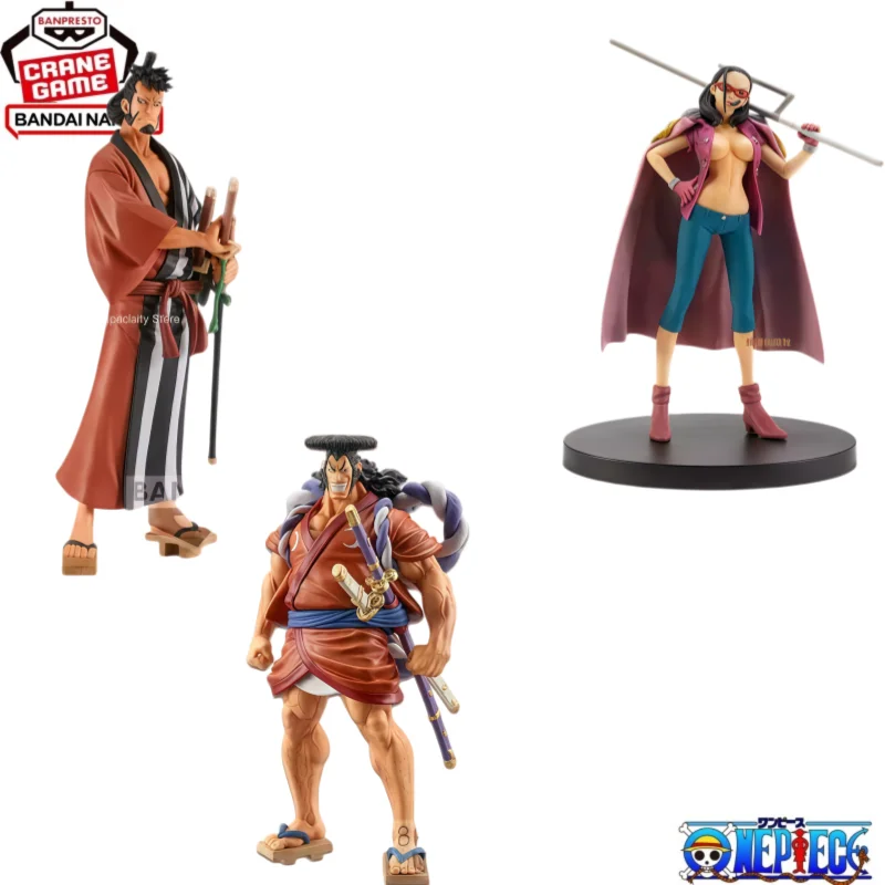 

In Stock Bandai Original Banpresto One Piece Dxf Kozuki Oden Tashigi Kin Emon Action Figure Model Doll Brand New Boxed