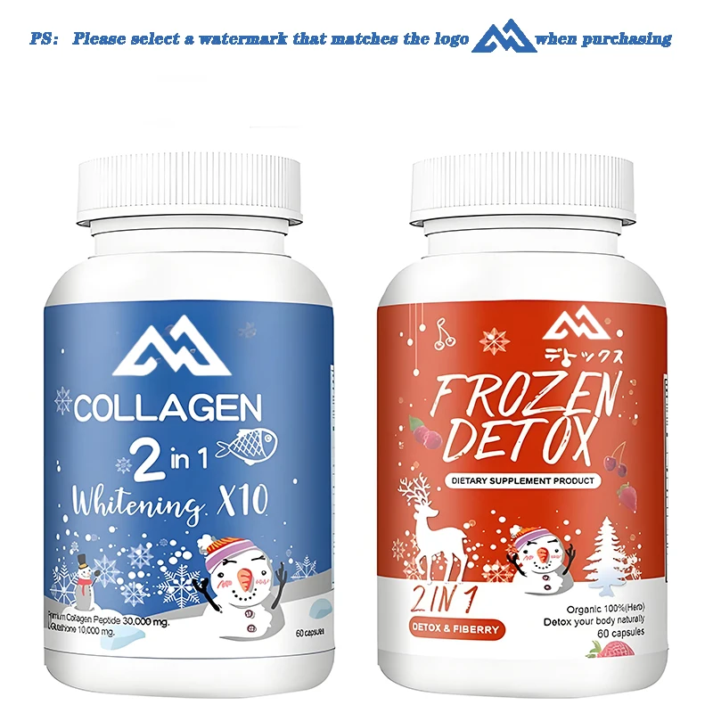 Cápsulas de péptido de colágeno congelado Glutatión Colágeno marino