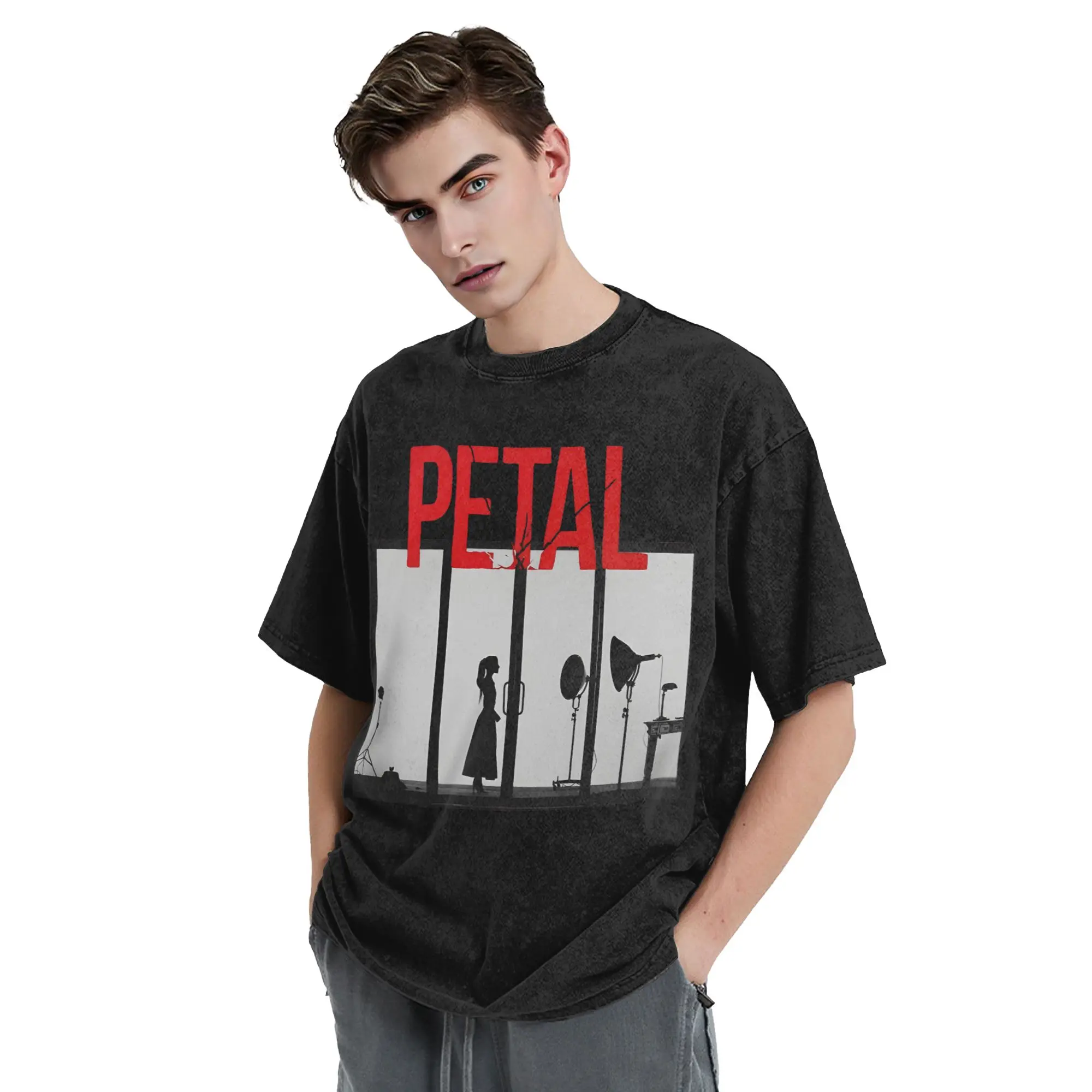 Ariana Grandes Petal Washed T Shirt Streetwear  Casual T-Shirt  Tee Shirt Men Women Cotton Street Summer