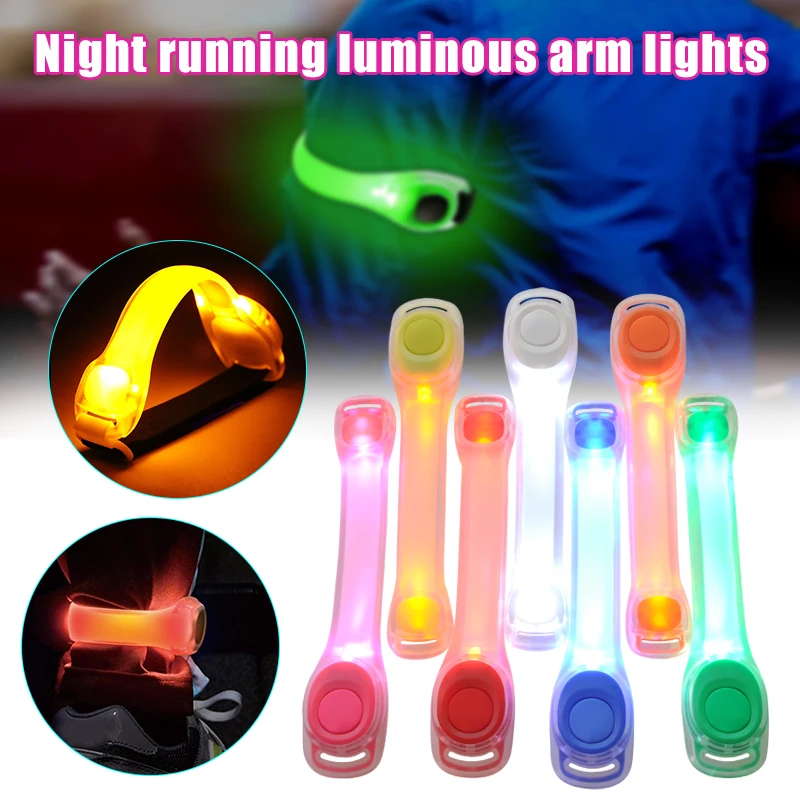 

LED Light Up Armband Adjustable Wearable Running Arm Belt Glow The Dark for Running Walking Cycling Concert Roller Skates Light