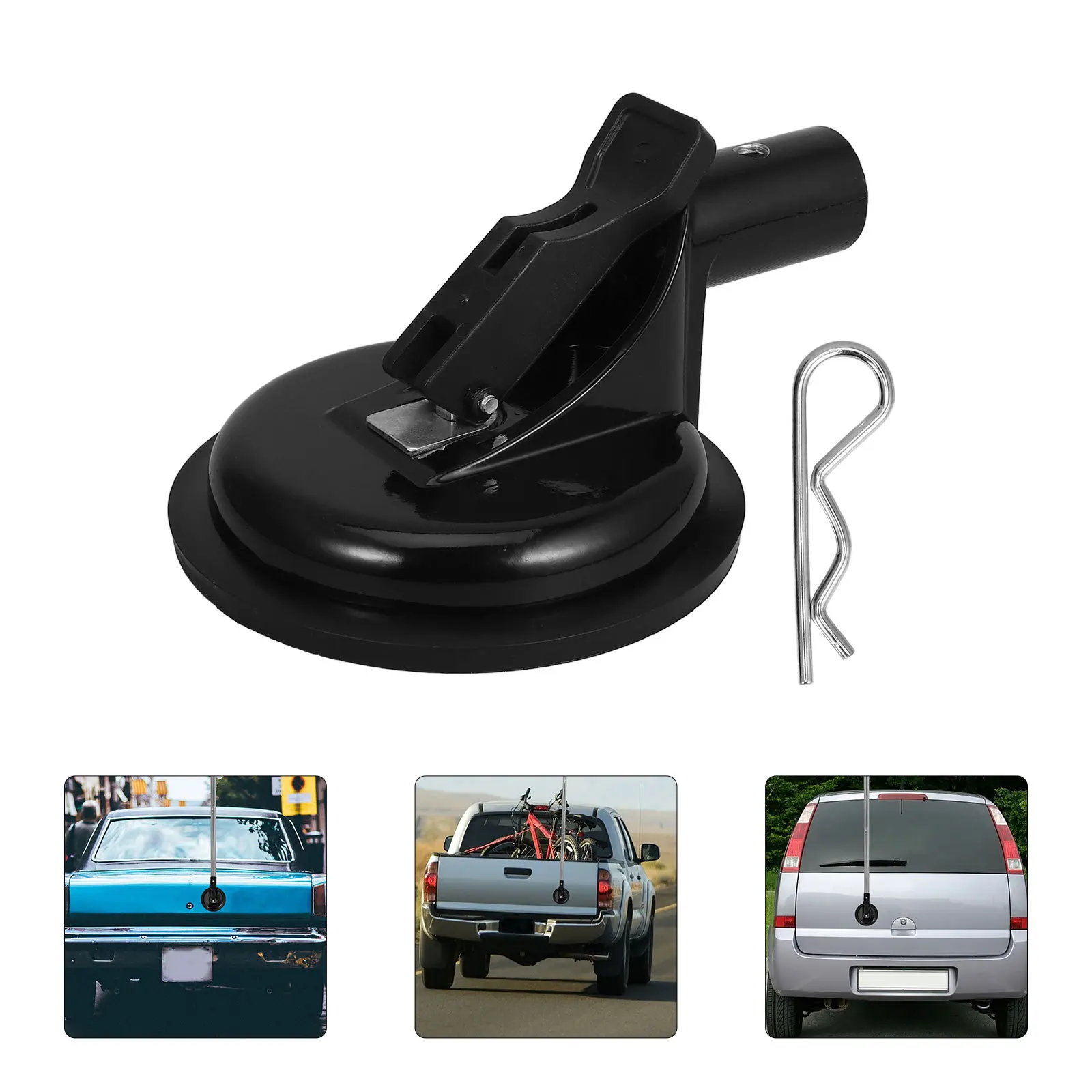 

Suction Cup Flagpole Bracket Car Mount Holder Universal Flag Pole Base for Truck Suv Rv Outdoor Off Road Vehicle Flagpole