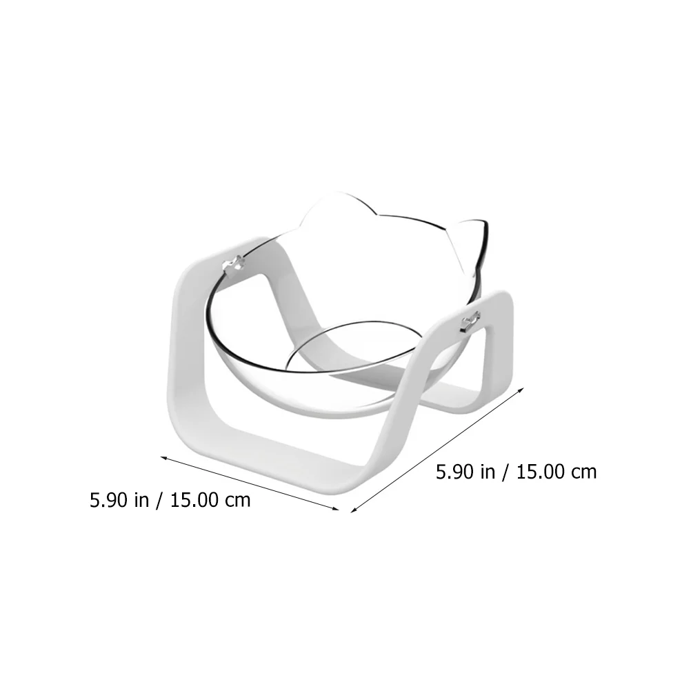 

Cat Feeding Bowl Inclined Design Anti-Slip Pet Food Water Bowl Neck Protection Premium Safe Eco-Friendly Smooth Easy Clean Pet