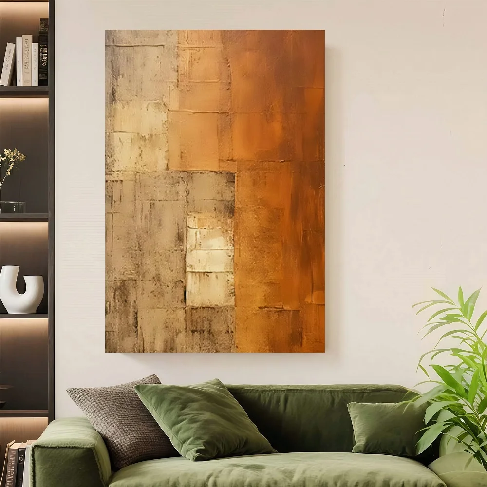 

1 Piece of Orange Modern Abstract Art Framed on Canvas, Ideal for Bedroom and Living Room Decoration