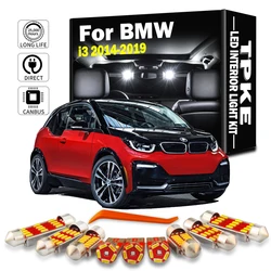 TPKE 9Pcs LED Interior Dome Map Vanity mirror Sun Visor Light Kit per BMW i3 2014 2015 2016 2017 2018 2019 accessori per lampadine per auto