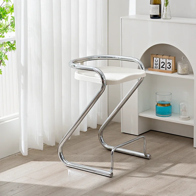 

Modern Simple Mesh Dining Chair Leisure Bar Stools High Bar Stools