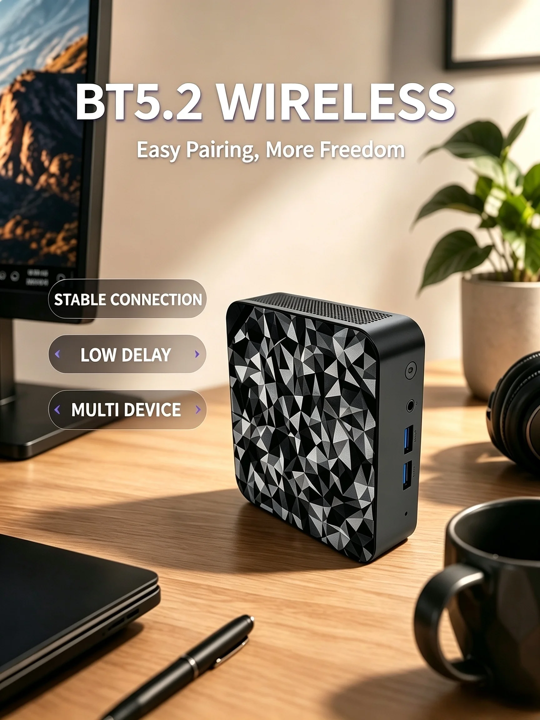 2026 Efficient Core N150 MINI PC Windows 11 Smooth Touch Pocket Sized Workstation RAM 1TB SSD WIFI 6 BT5.2 4K HD Mini Gaming