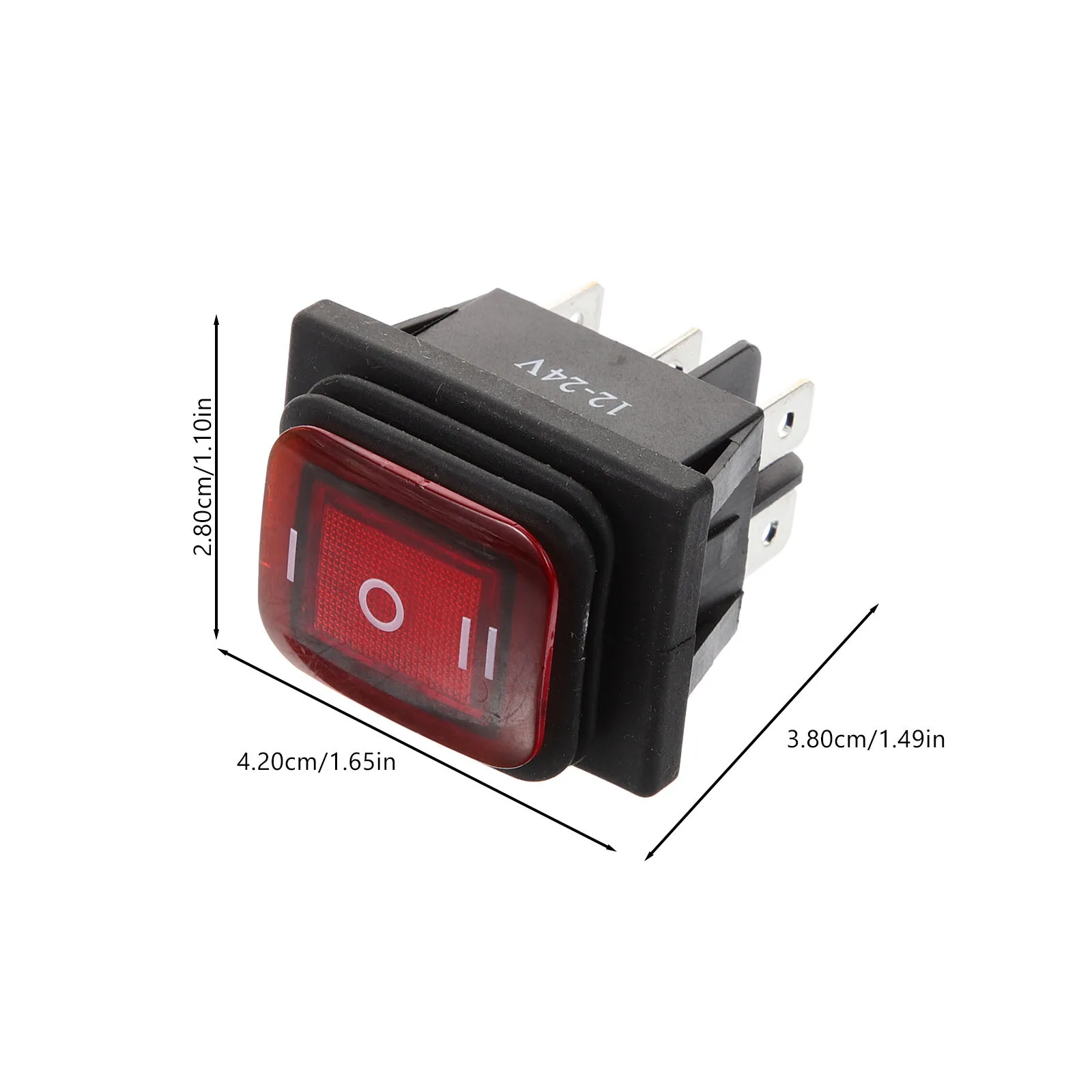 4 pçs 6 pinos 12v dc carro barco interruptores rocker à prova dwaterproof água led travamento azul vermelho verde amarelo luzes substituir antigos interruptores danificados