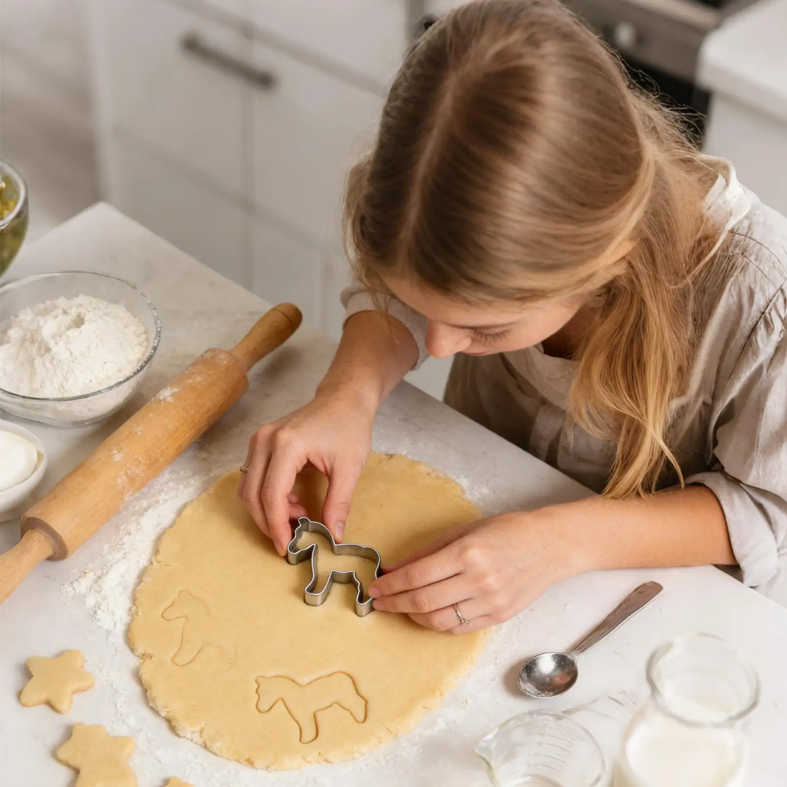 Cookie Cutter Shapes Reusable Baking Supplies 2026 2026 Year of the Horse Baking Molds for Pie Dessert Fondant Cake Chocolate