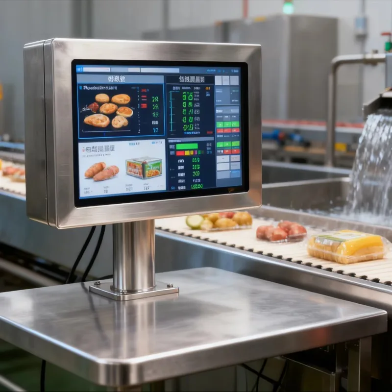21.5-Inch stainless steel outdoor high-brightness waterproof IP67 industrial touch screen computer