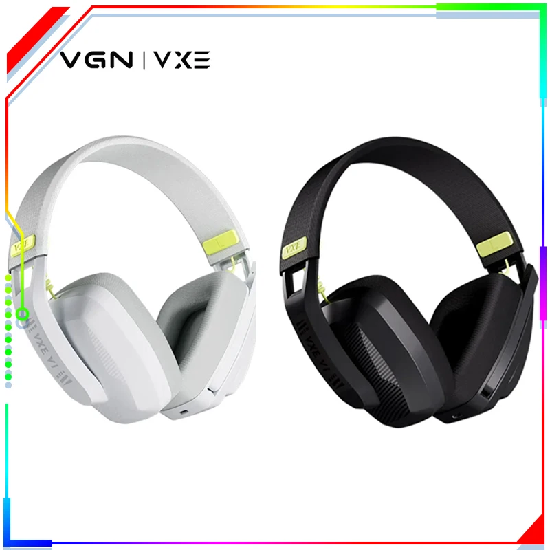 

VGN VXE Siren V1 Wireless Headset Two Mode Bluetooth 5.3 2.4G FPS Gaming Headset Earphone Pc Gamer Low Latency Light Weight Gift