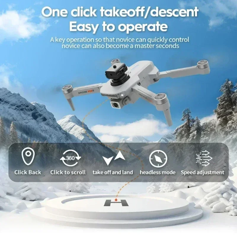 Für xiaomi e88s drohne 8k 5g wifi profess inal hd dual kamera weitwinkel optische fluss lokal isierung hindernis vermeidung quadcopter