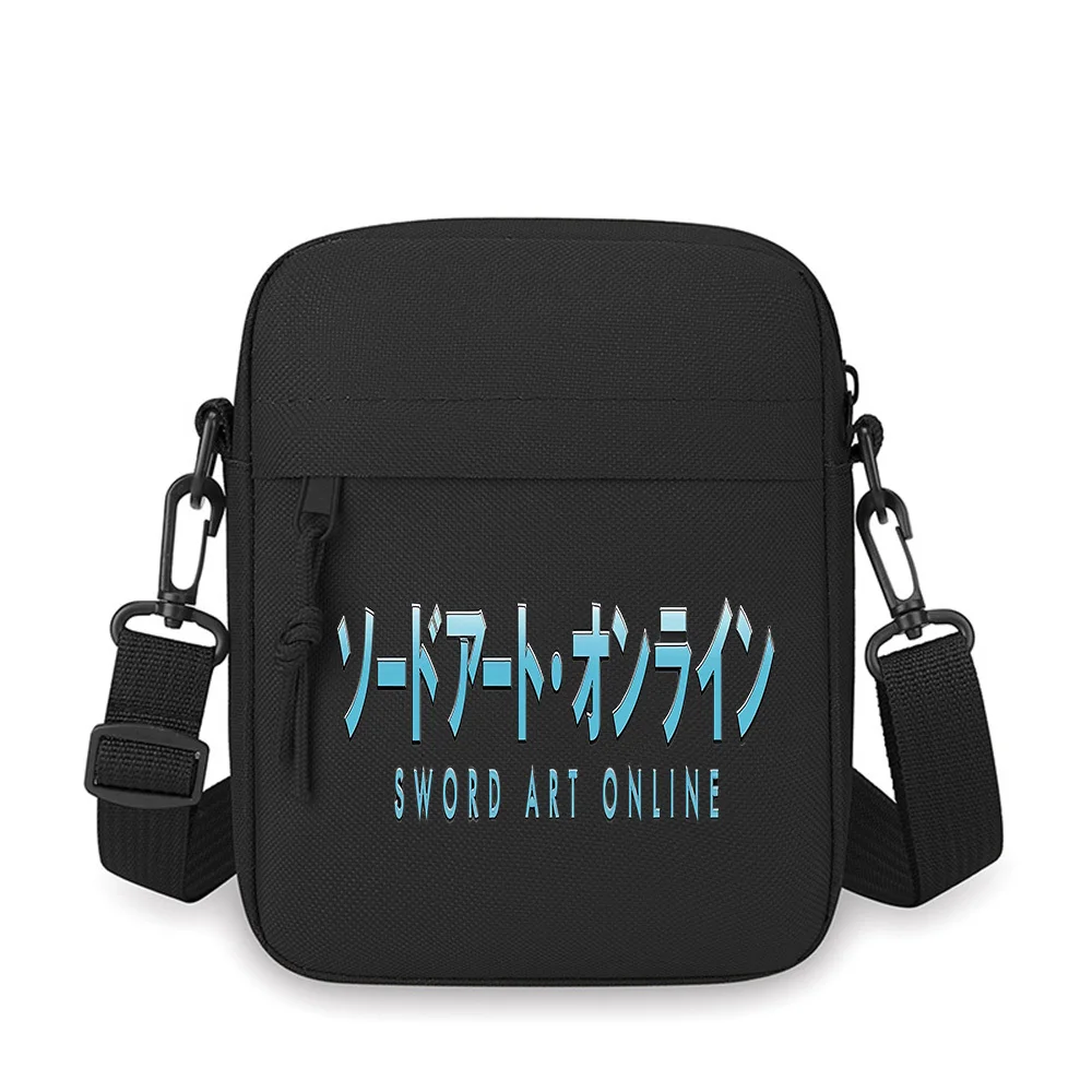 Sword Art Online iconic text logo. Men Crossbody Bag Single Shoulder Women Cartoon Anime Film Printing Design Unisex