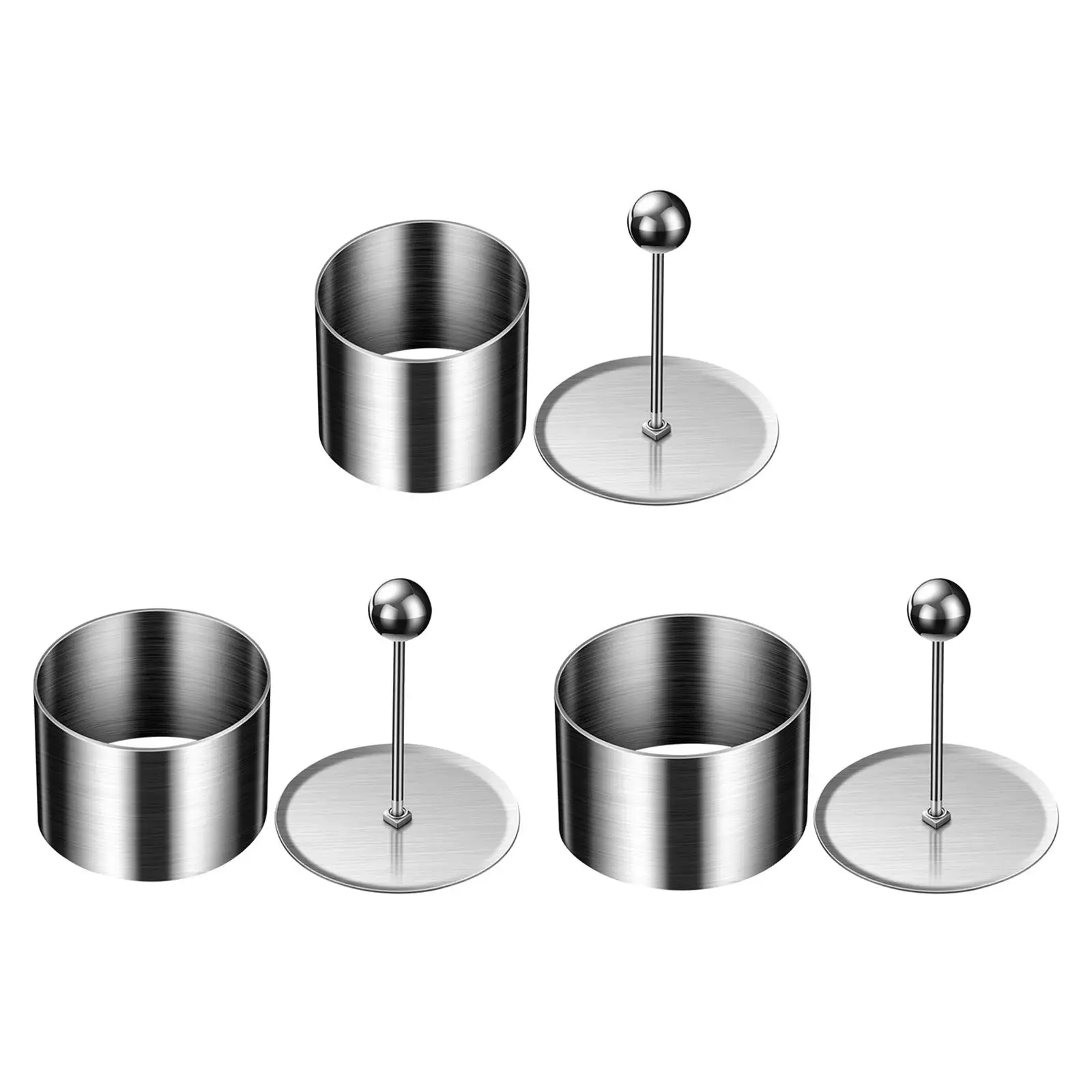 

Stainless Steel Food Ring Multipurpose Salad Dessert Die Nonstick Bakeware Cake Rings for Mousse Pudding Muffins Dessert Bread