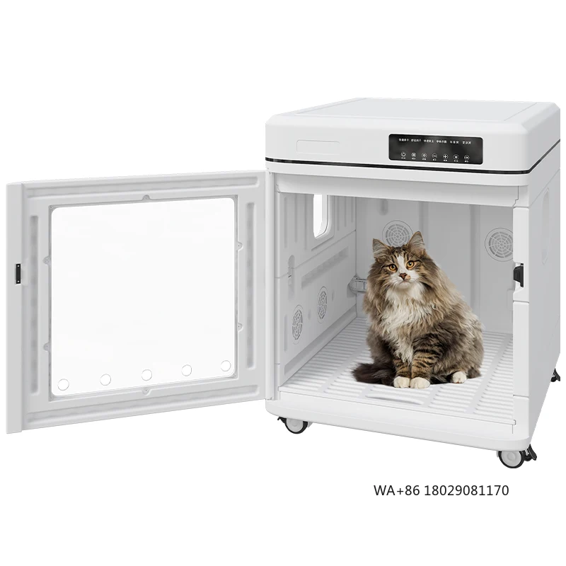 Drying Machine Professional Cat Hair Dryer Box Pet Dry Room for Dog OKKPETS 130L Folded Automatic Pet Hair