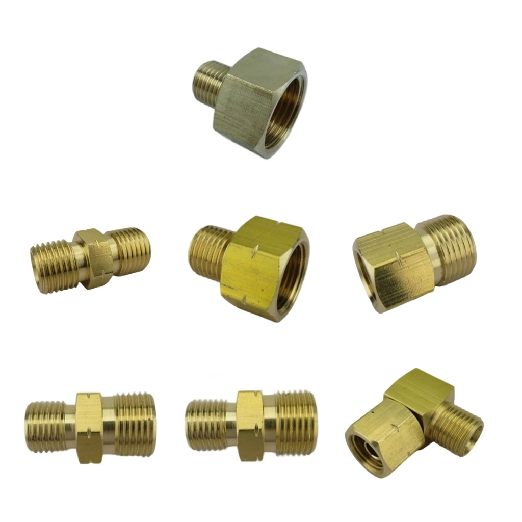 

1pc Practical Copper Gas Adapters 3/8Inch 1/4Inch Left Hand Thread Connectors Accessory for Camping Outdoor Daily Use