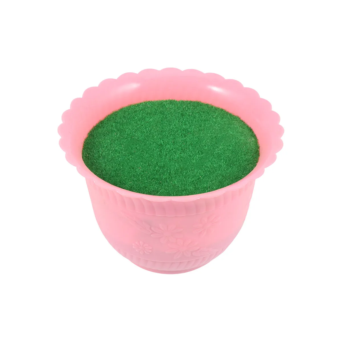 1Pcs Simulation Turf Flower Pot Flower Mud Premium Material Non-Toxic Odorless Base for Home Garden Florist Supplies Decorative