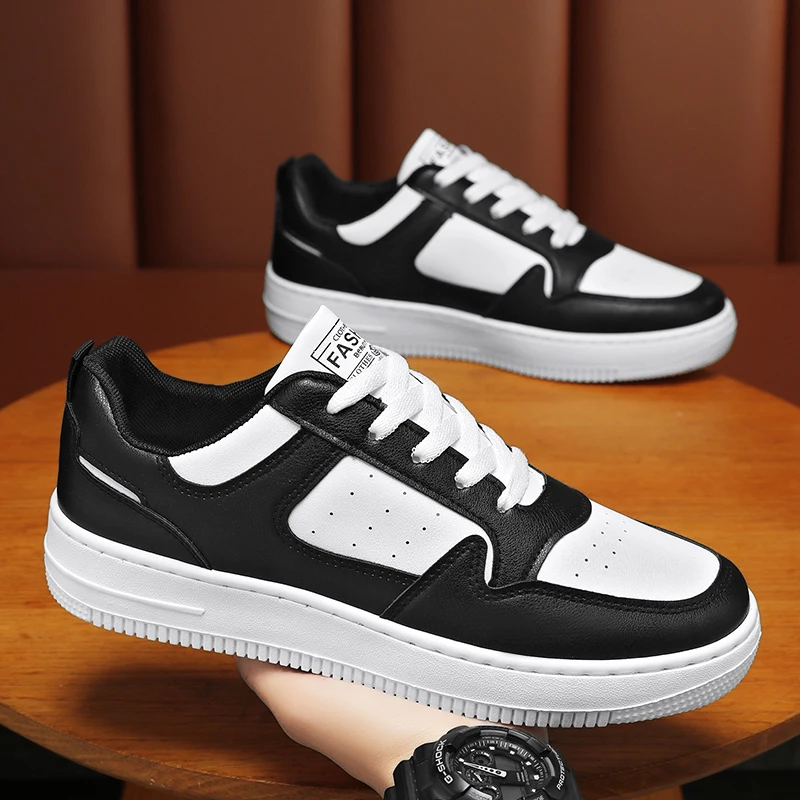 أحذية لوحة التهوية للرجال، أحذية بيضاء عصرية ومطابقة تمامًا، أحذية بوراد كاجوال، أحذية عصرية