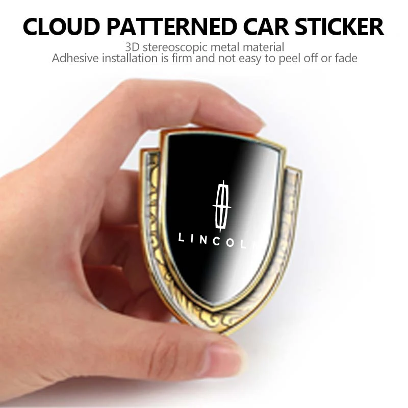 Car Trunk 3D Decoration Sticker Window Metal Badge Sticker Accessories For Lincoln Navigator Continental Mondeo MKZ MKC Aviator view 5