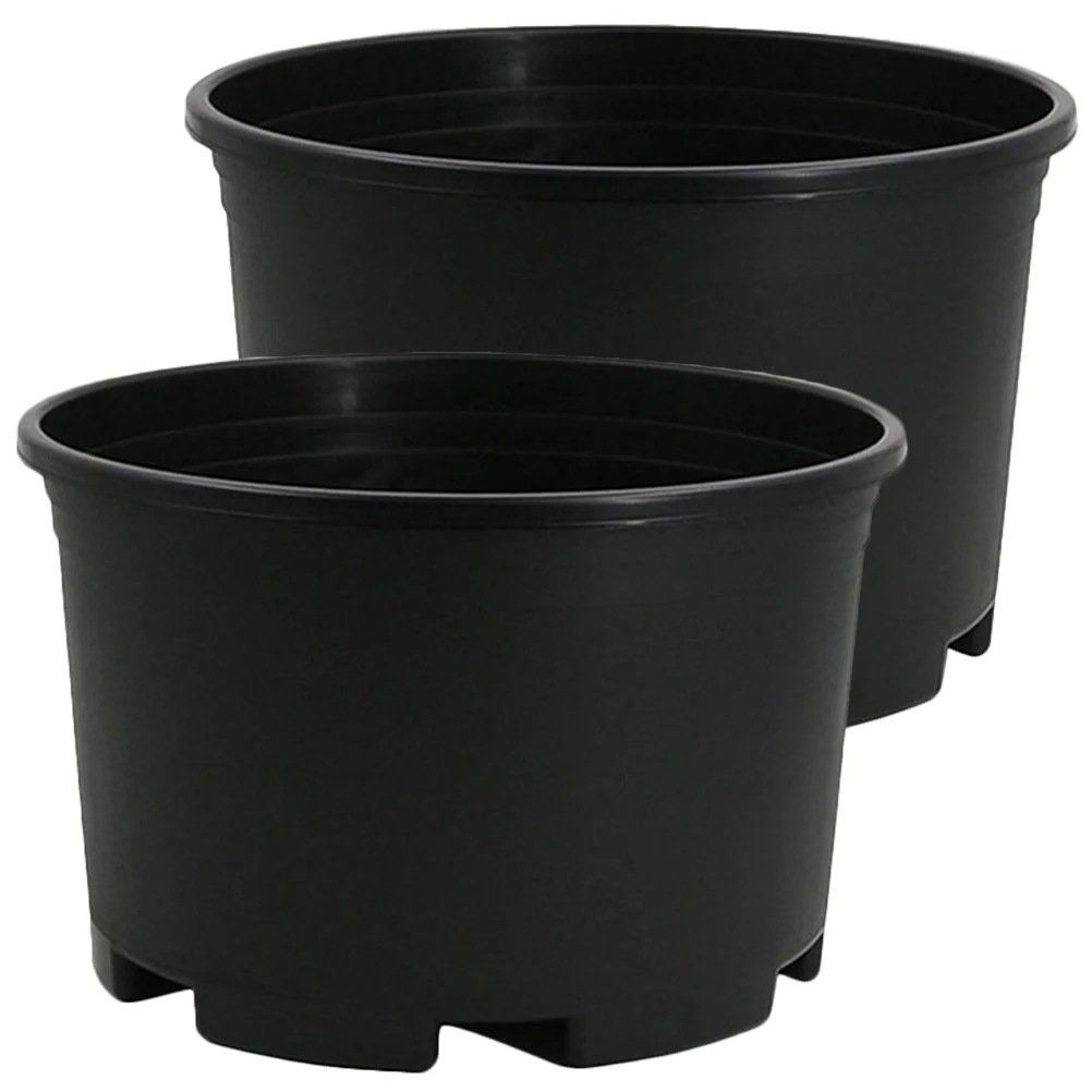 

2 Pcs Plant Pots Flower Nursery Planting Large Plastic Planters for Indoor Flowers Extra Trees Orchid