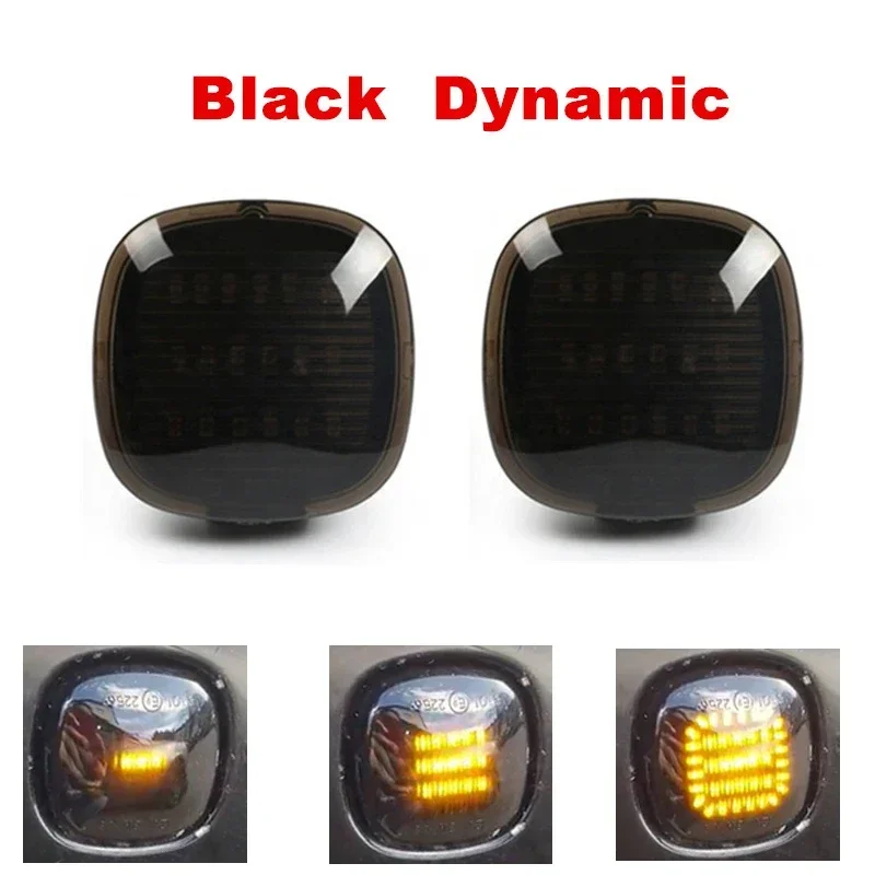 2Pcs Dynamic Turn Signal Light Panel Lamp Flowing LED Side Marker Lights Side Repeater Lamp For AUDI A3 A4 A8 For Skoda Octavia