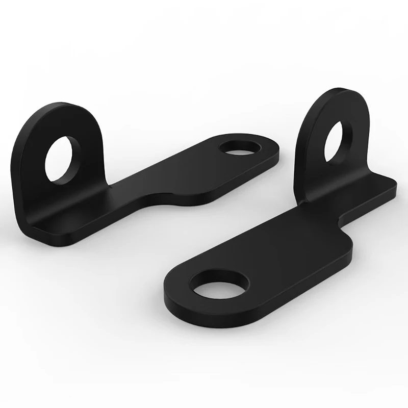 Gloss Black and Sand Black Motorcycle Fork Clamp Turn Signal Light Mount Bracket Holder for Harley Sportsters 04-Up Pair