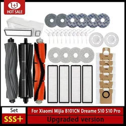 Para xiaomi mijia omni 1s b101cn b116 x10 + acessórios dreame l10s ultra/s10 pro escova lateral principal filtro hepa mop saco de pó peças