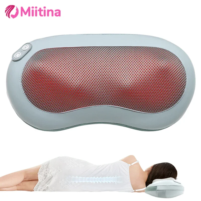 

Electric Cervical Massager Peanut Pillow USB Charging Wireless Portable Deep Tissue 6D Massage Pillow Lumbar Spine Care Device