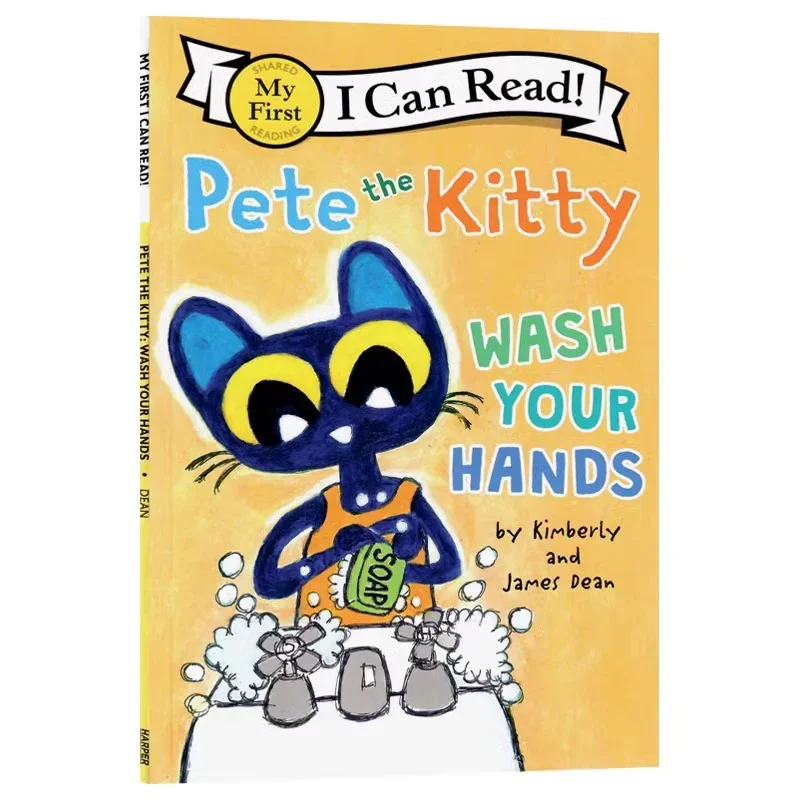 

Pete the Kitty: Wash Your Hands (My First I Can Read), Children's aged 4 5 6 7 8 English book, Picture Books 9780062974174