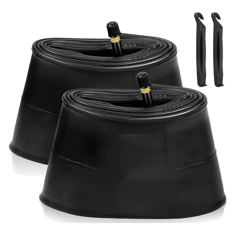 

A06T-2 Pack 26X4.0 Fat Bike Tube with AV 32mm Valve, Bike Tubes with 2 Tire Levers, for Road/Mountain /E