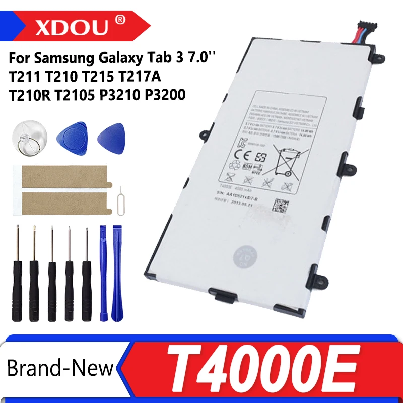 Brand New Tablet T4000E Battery 4000mAh For Samsung Galaxy Tab 3 7.0'' T211 T210 T215 T217A T210R T2105 P3210 P3200