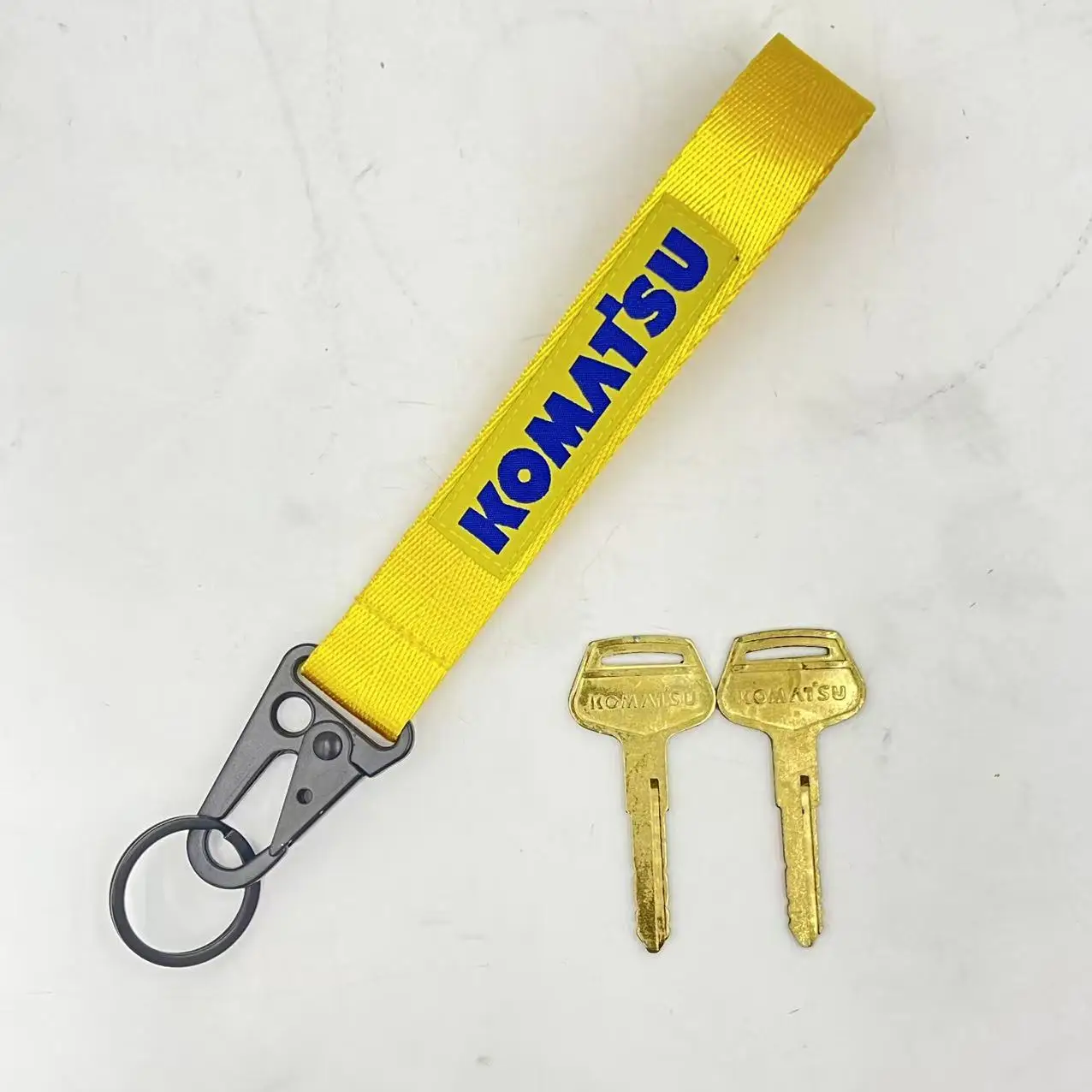 Komatsu 787 PC-7 Key WITH KEYCHAIN Excavator Komaisu Key, Ignition Start Key, Copper Key