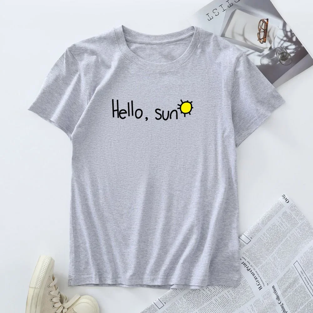 100% Cotton T-shirt Plus Size Women Tops Summer Short Sleeve Tees Woman Clothing Women's Tshirt New Graphic T Shirts