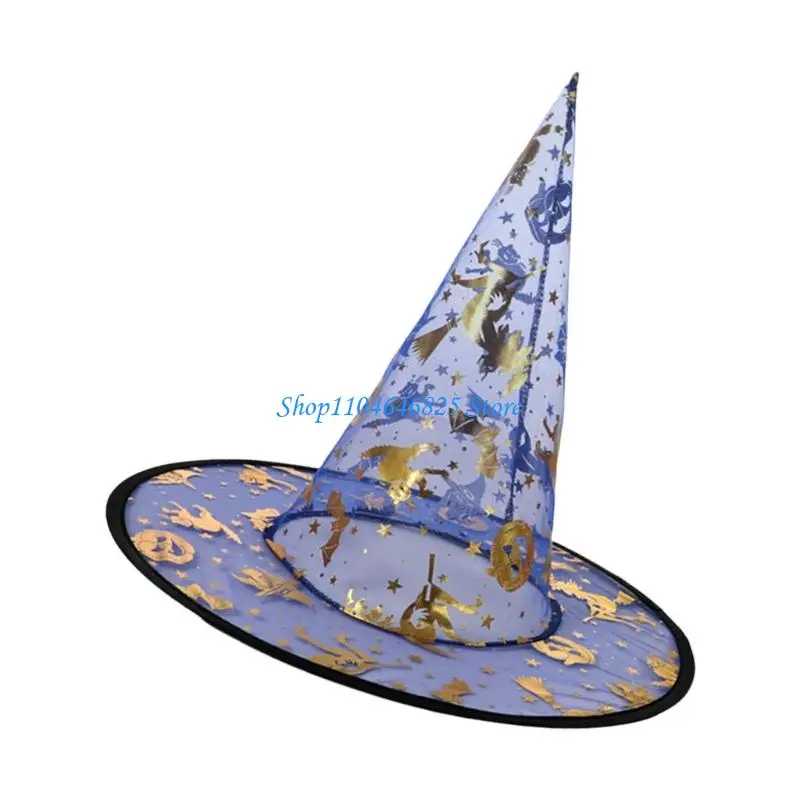 

5Pcs Witch Hat Adjustable Halloween Party Hat Adult Witch Costume Accessories