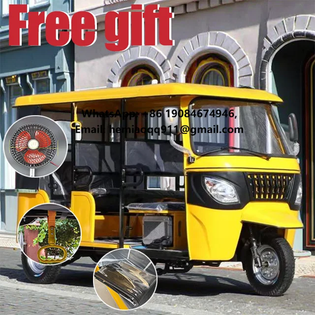 

Passenger Use Tuk Tuk 3 Wheels Tricycle Air Cooled Engine Motorized Fuel