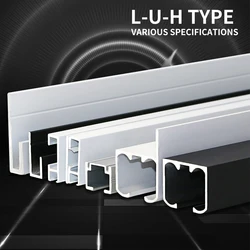 2pcs High-Quality Aluminum Profile Frame Image Hanger Dedicated Exhibition Hall Suspension Solution Sliding Support Guide Rail