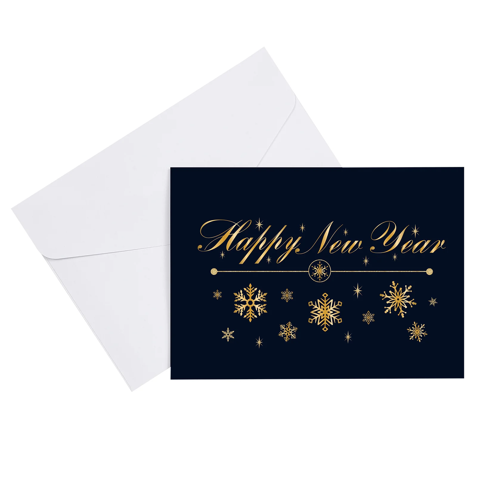 

Greeting Cards for New Year Blessing with Envelopes Photo Ornaments Fold 250g Coated Paper Bride Nutcracker