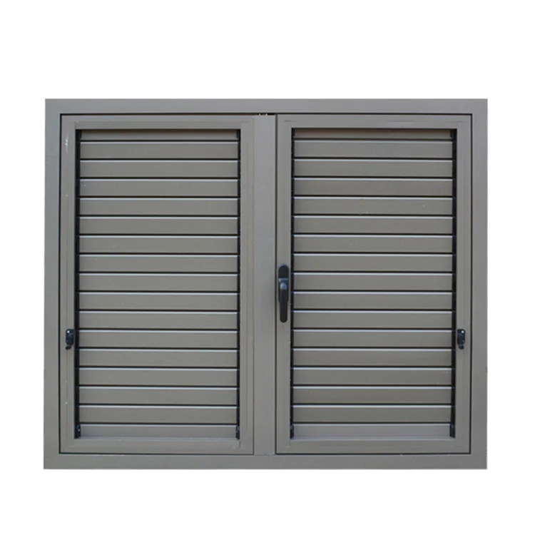

Customization Windproof Sunshade Slats Aluminum Shutter Window