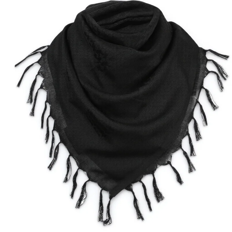 

Arab Scarf Classic Shemagh Cotton Head Shawl Wrap for Men Women Warm Neck Cover Outdoor Camping Cycling Fishing Cold Wind