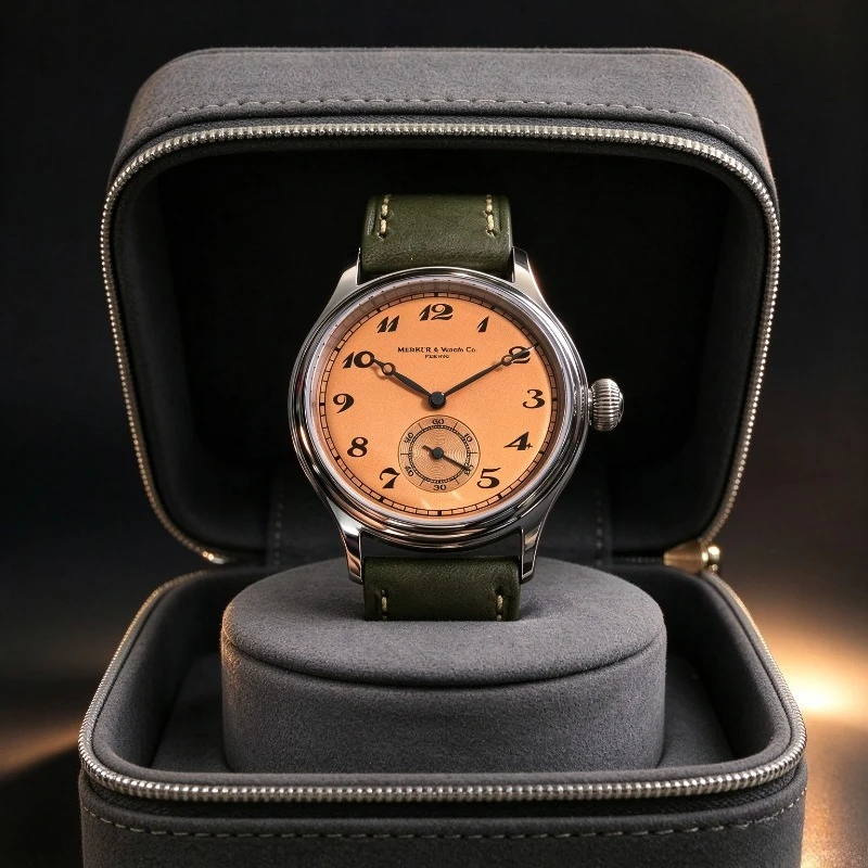 Manual Grinding Pointer 38mm Selection Double Reverse R Needle Manual Mechanical Watch Male