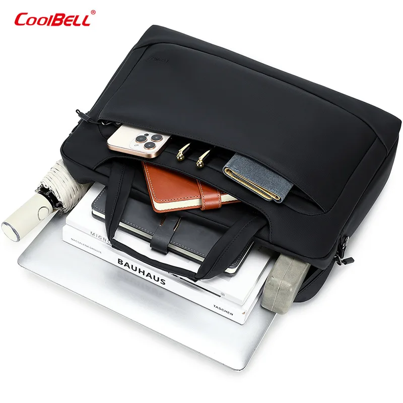 Borsa per laptop da ufficio aziendale da 15,6 pollici Borsa a tracolla a tracolla portatile di grande capacità per valigetta direzionale da uomo