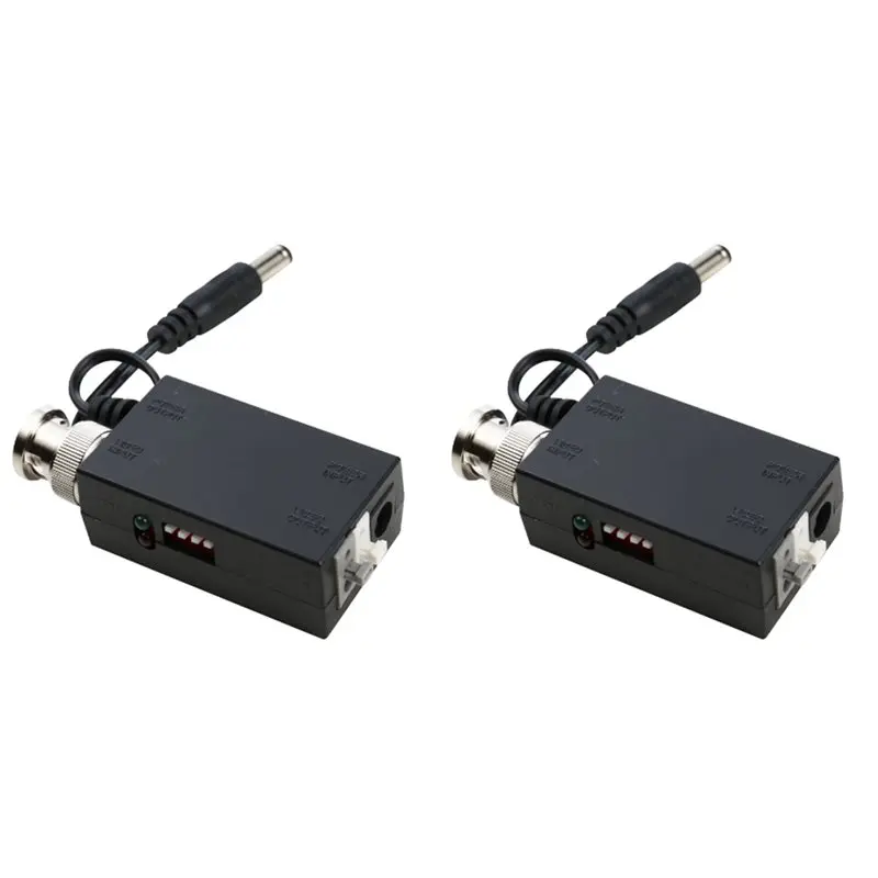 

【BRILLIANT 】2X DC12V 1CH Active UTP Video Transmitter Balun BNC Video Balun For CCTV Camera DVR System