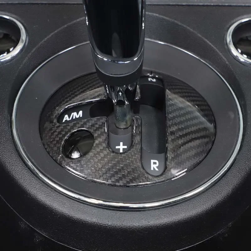 

Real Carbon Fiber For Fiat 500 2016-2025+ Car central control gear base cover decoration sticker car interior accessories